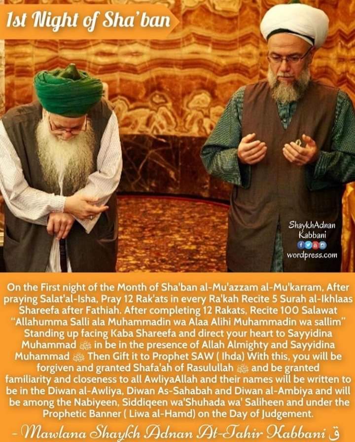 1st Night of Sha'ban