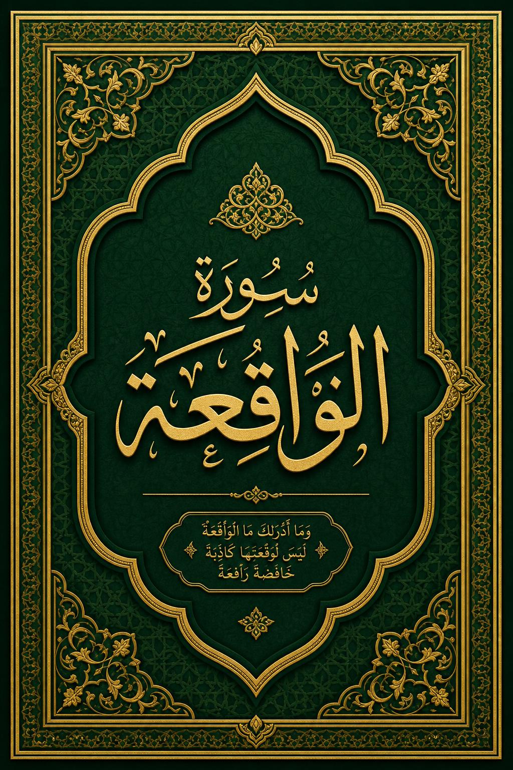 Cover of Surah Al-Waqi'ah